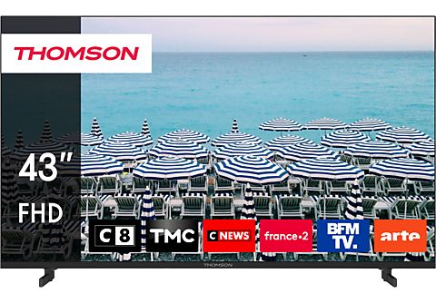 LED TV - THOMSON 43FD2S13 Thomson Easy TV 43" FHD, Full-HD, DVB-T2 (H.265), Negro