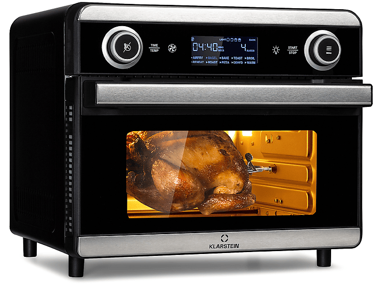 KLARSTEIN AeroVital Jumbo Heißluftfritteuse 1550 Watt Silber