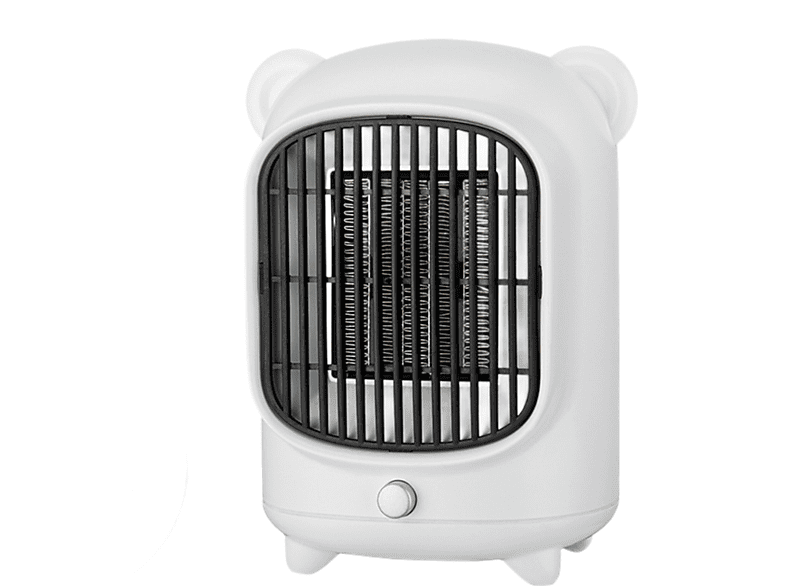 UWOT Bear Electric Heater-White: PTC-Schnellheizung, leise und geräuscharm, sicheres Ausschalten Mini-Elektroheizung (500 Watt)