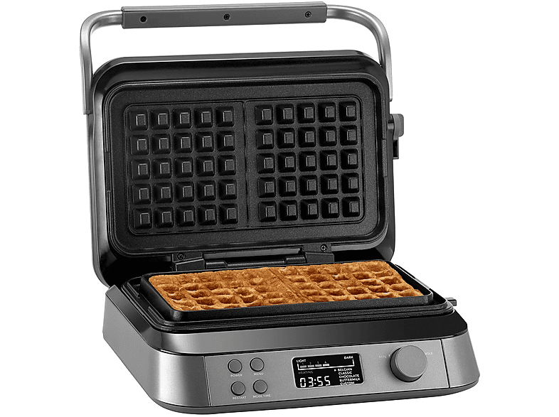 KLAMER Doppel Waffeleisen Waffeleisen belgische Waffel Grau | MediaMarkt
