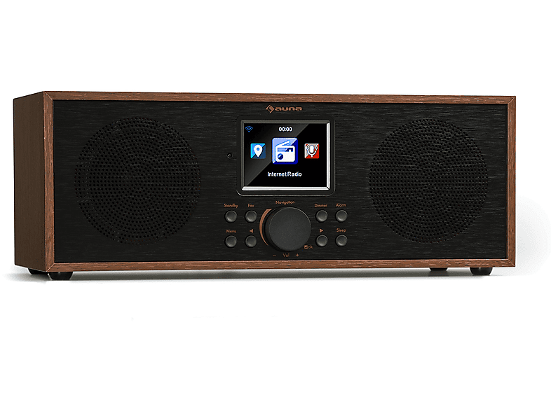 Stereo Holz Silver AUNA Radio, Star Internetradio, Internet