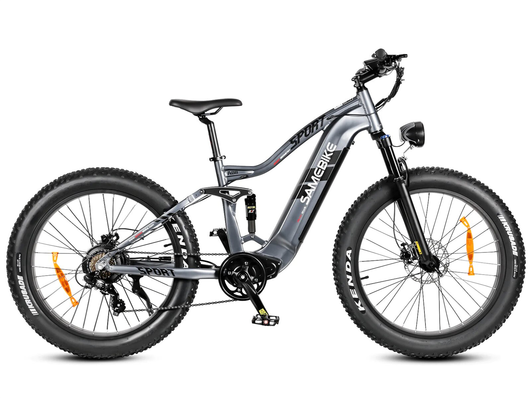 (Laufradgröße: 26 Zoll, schwarz) Unisex-Rad, Mountainbike E-BIKE SAMEBIKE