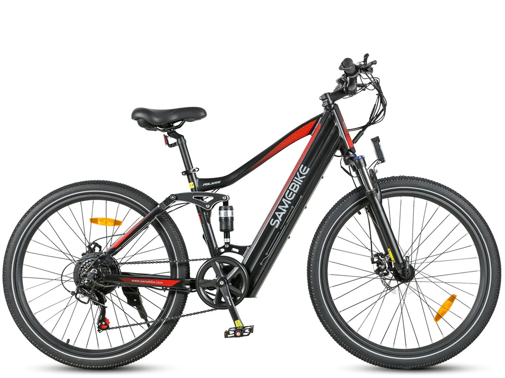 26 E-BIKE (Laufradgröße: schwarz) Mountainbike Zoll, SAMEBIKE Unisex-Rad,