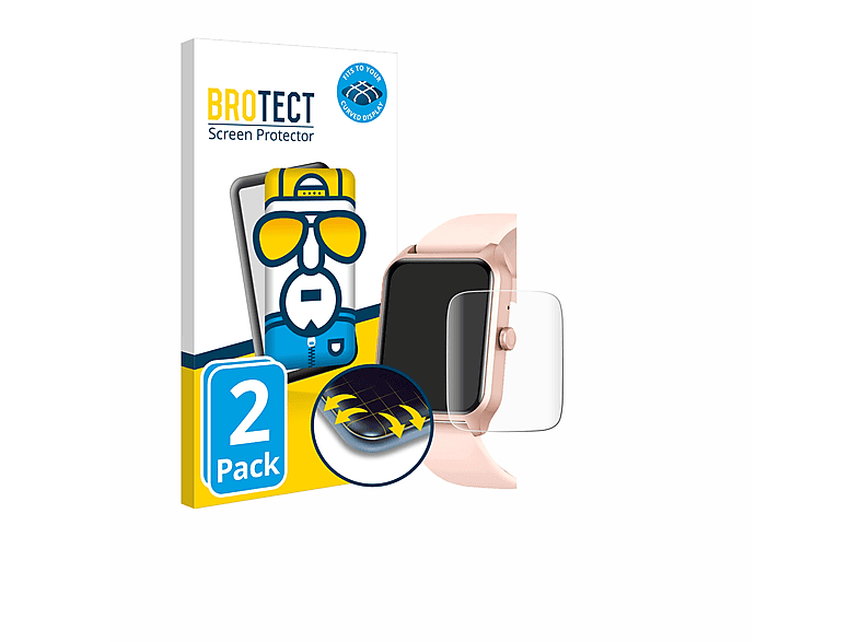 Fitpolo 2x 3D BROTECT Flex Full-Cover Schutzfolie(für LW83 1.8\