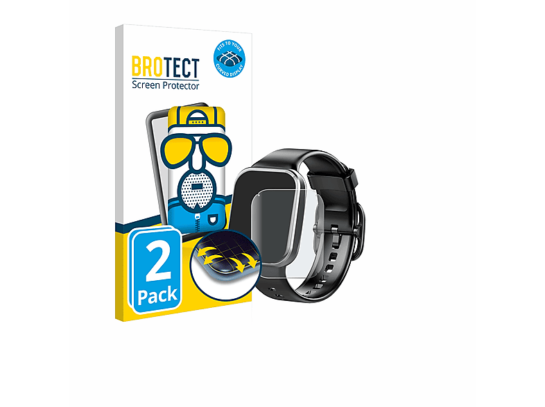 BROTECT Full-Cover Schutzfolie Für NONGAMX Smartwatch 1,39 Zoll – Selbstheilend & Blasenfrei