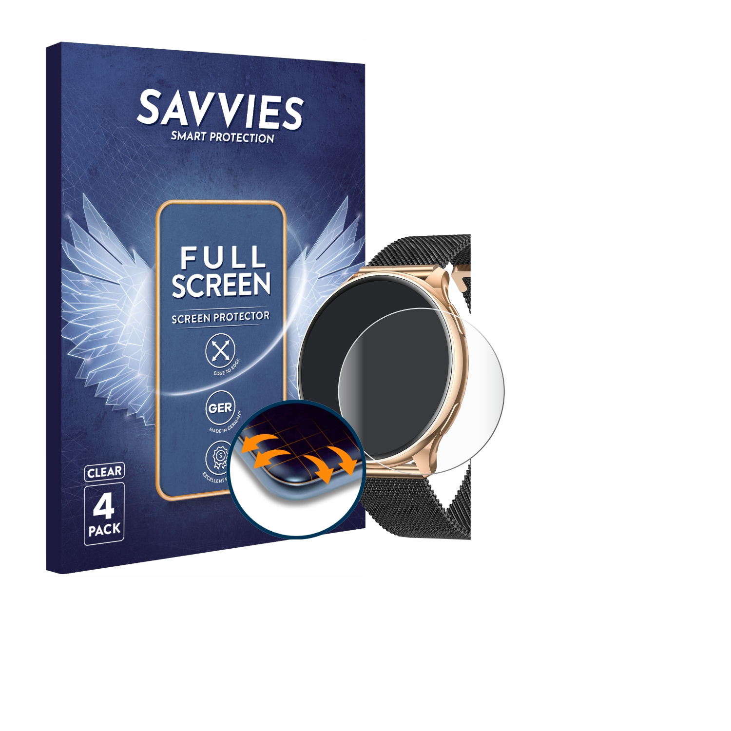 SAVVIES 4x Flex Full-Cover Banlvs 3D 1.32\