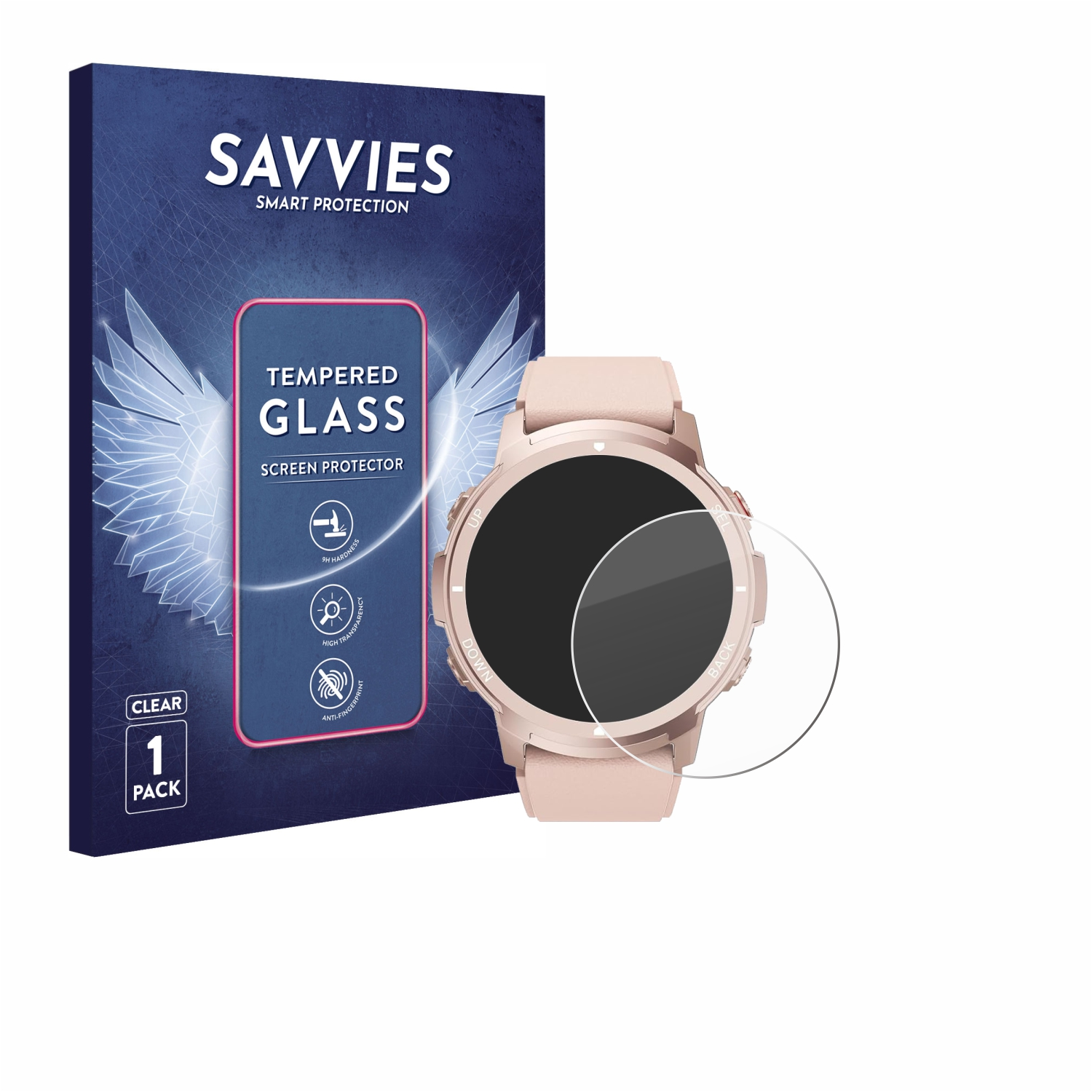 SAVVIES 9H klares Schutzglas(für Llkboha (1,39\