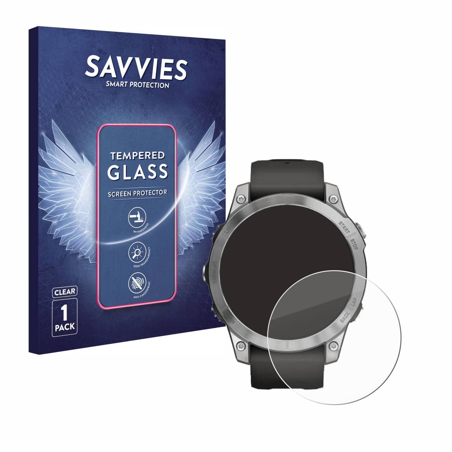 Fenix SAVVIES Schutzglas(für klares (47 7 9H Garmin mm))