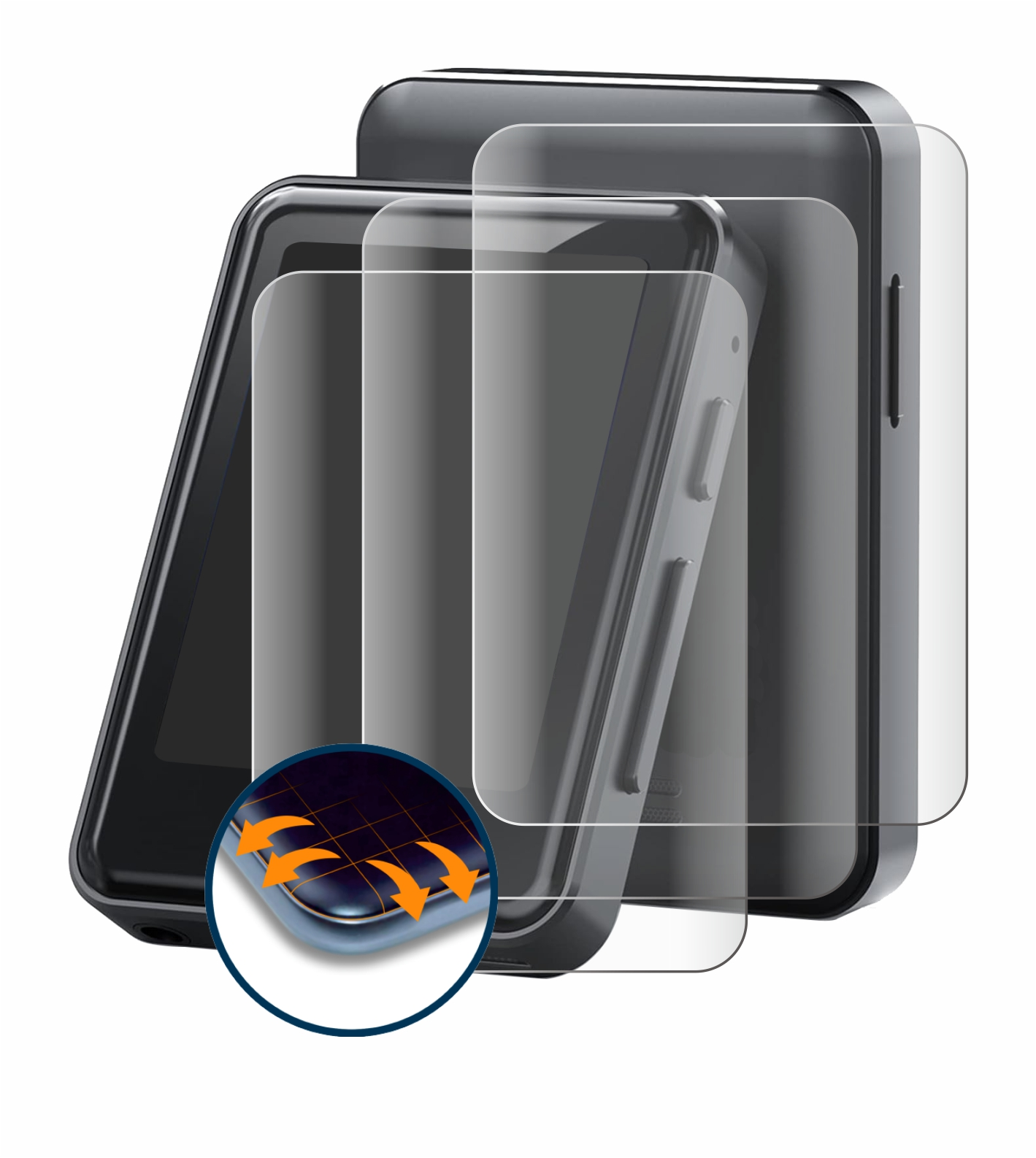 Curved SAVVIES Full-Cover Zooaoxo 4x Schutzfolie(für M900) 3D Flex
