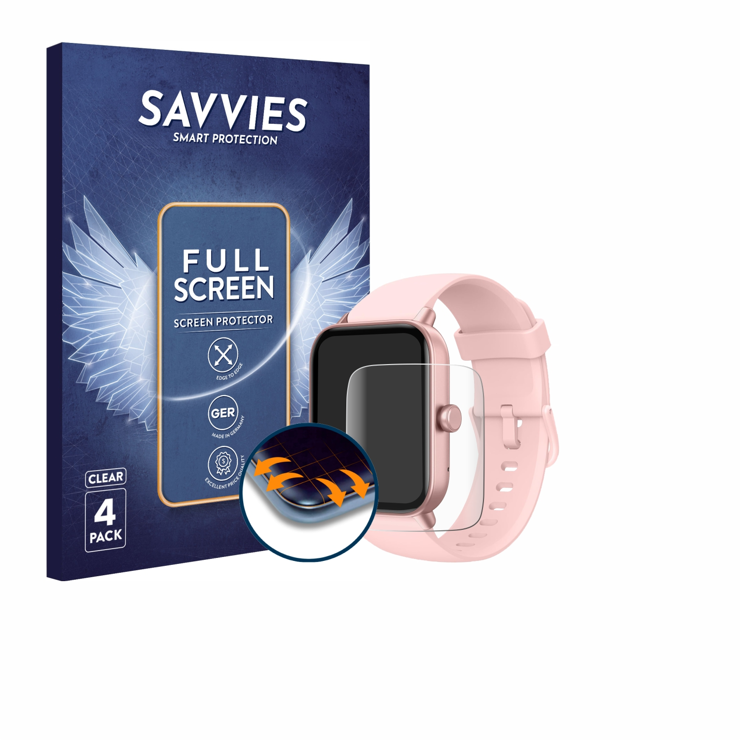 SAVVIES 4x Flex Full-Cover 1.8\