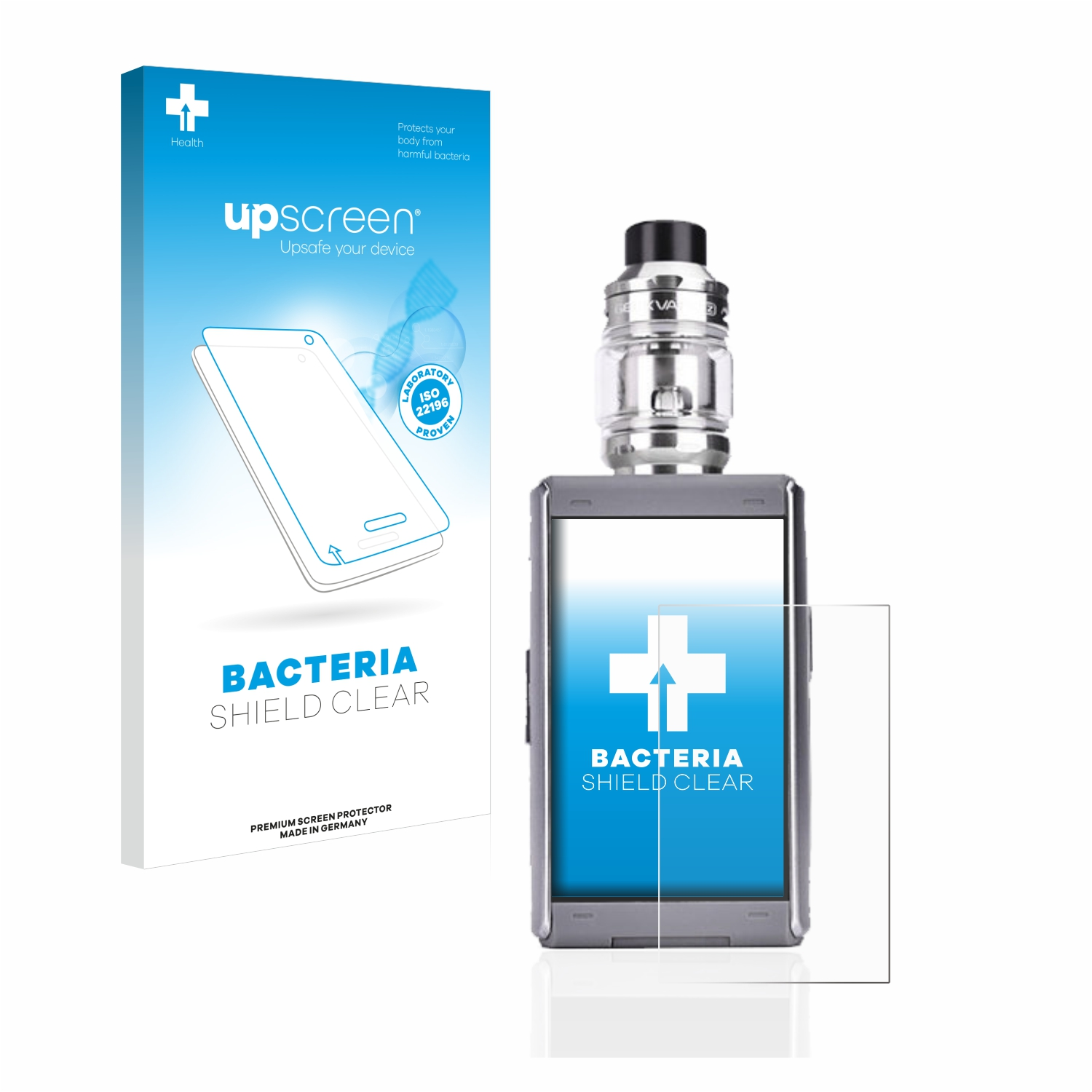UPSCREEN klare GeekVape Schutzfolie(für T200) antibakteriell