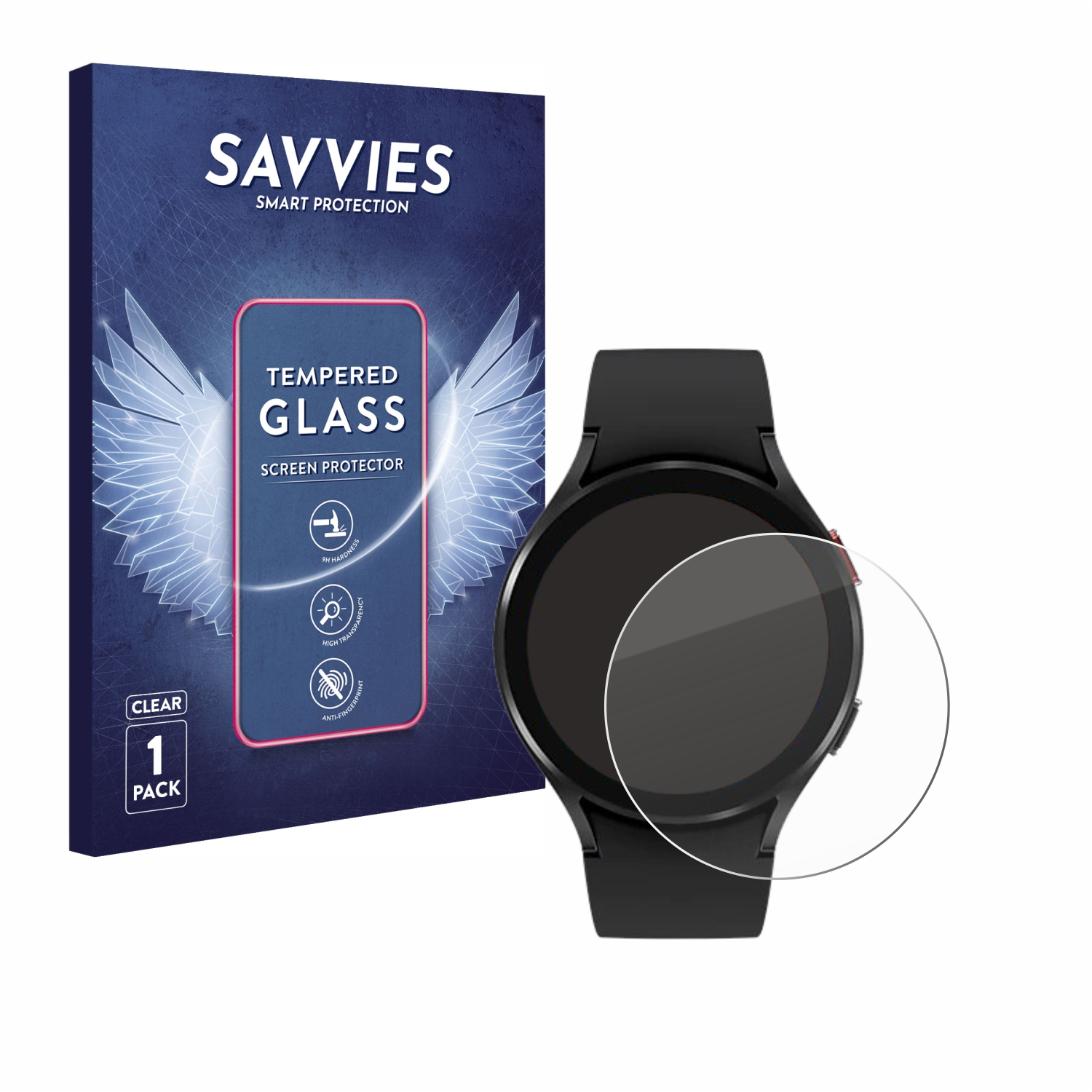 Galaxy Watch 9H Schutzglas(für (44mm)) 4 Samsung SAVVIES klares