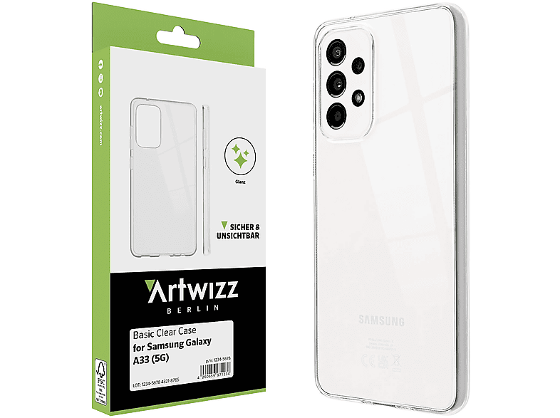 Backcover, Clear Galaxy ARTWIZZ A33 Basic (5G), Transparent Case, Samsung,