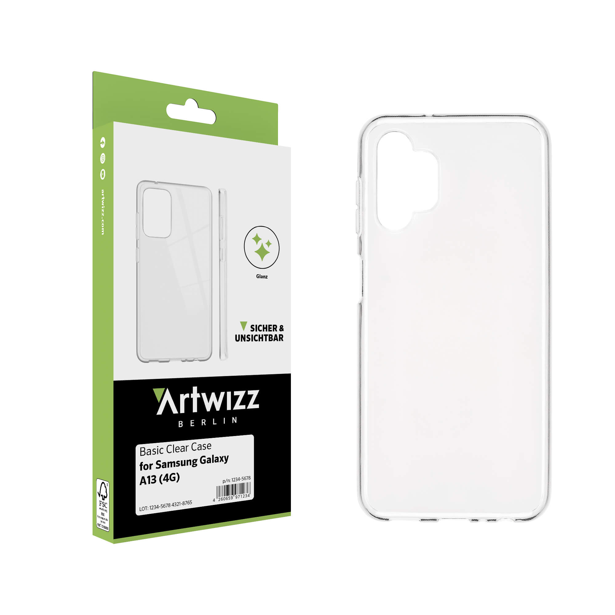 ARTWIZZ Basic Clear Case, Backcover, Samsung, Transparent (4G), Galaxy A13