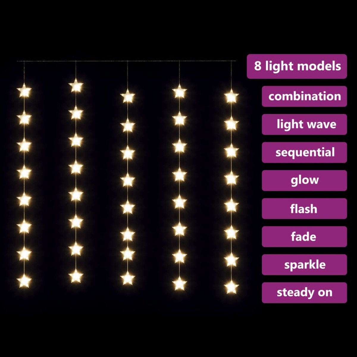 Lichterkette 328802 VIDAXL LED