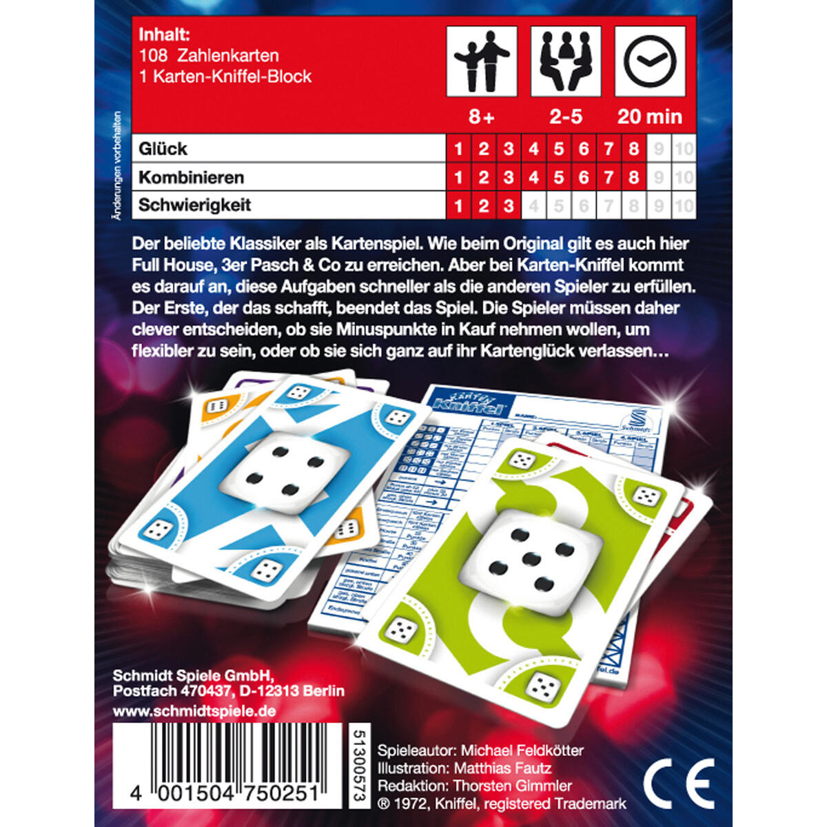 Gra planszowa SCHMIDT SPIELE Karten-Kniffel