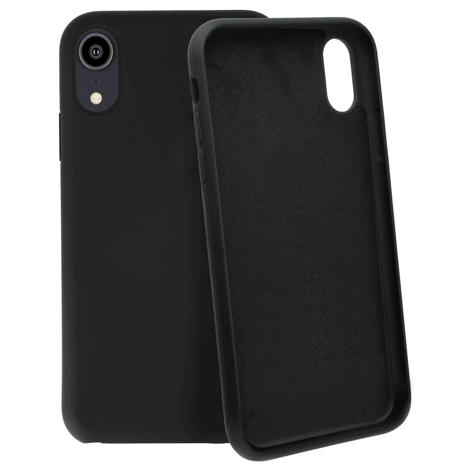 Twee telefoonhoesjes, één open, de binnenkant tonend, de andere gesloten.