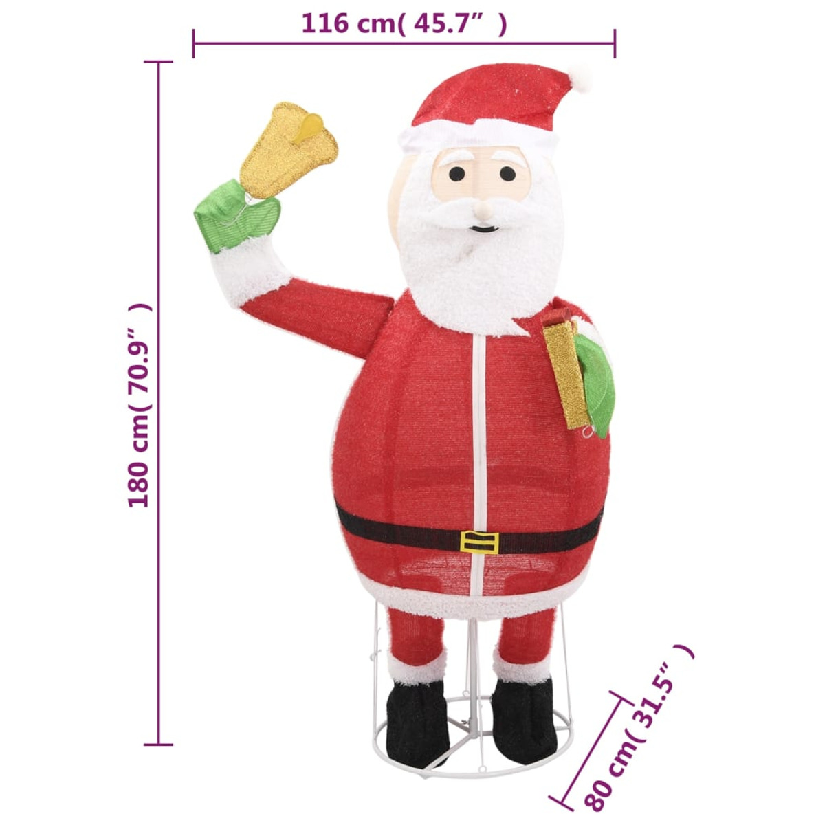 329763 Weihnachtsmann VIDAXL Aufblasbarer