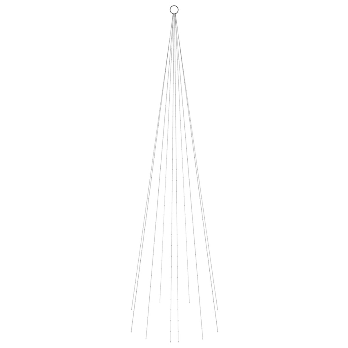 Eine Strichzeichnung eines Weihnachtsbaumes aus vielen Linien.