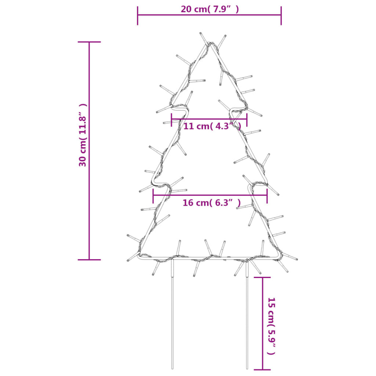 357720 Weihnachtsbaum VIDAXL