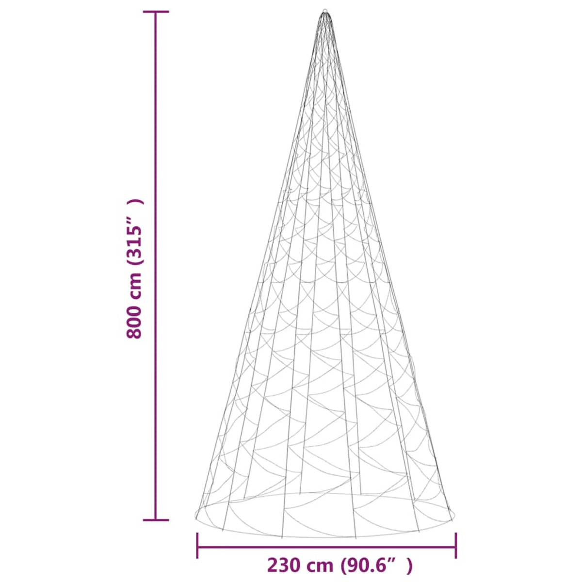 VIDAXL Weihnachtsbaum 343547