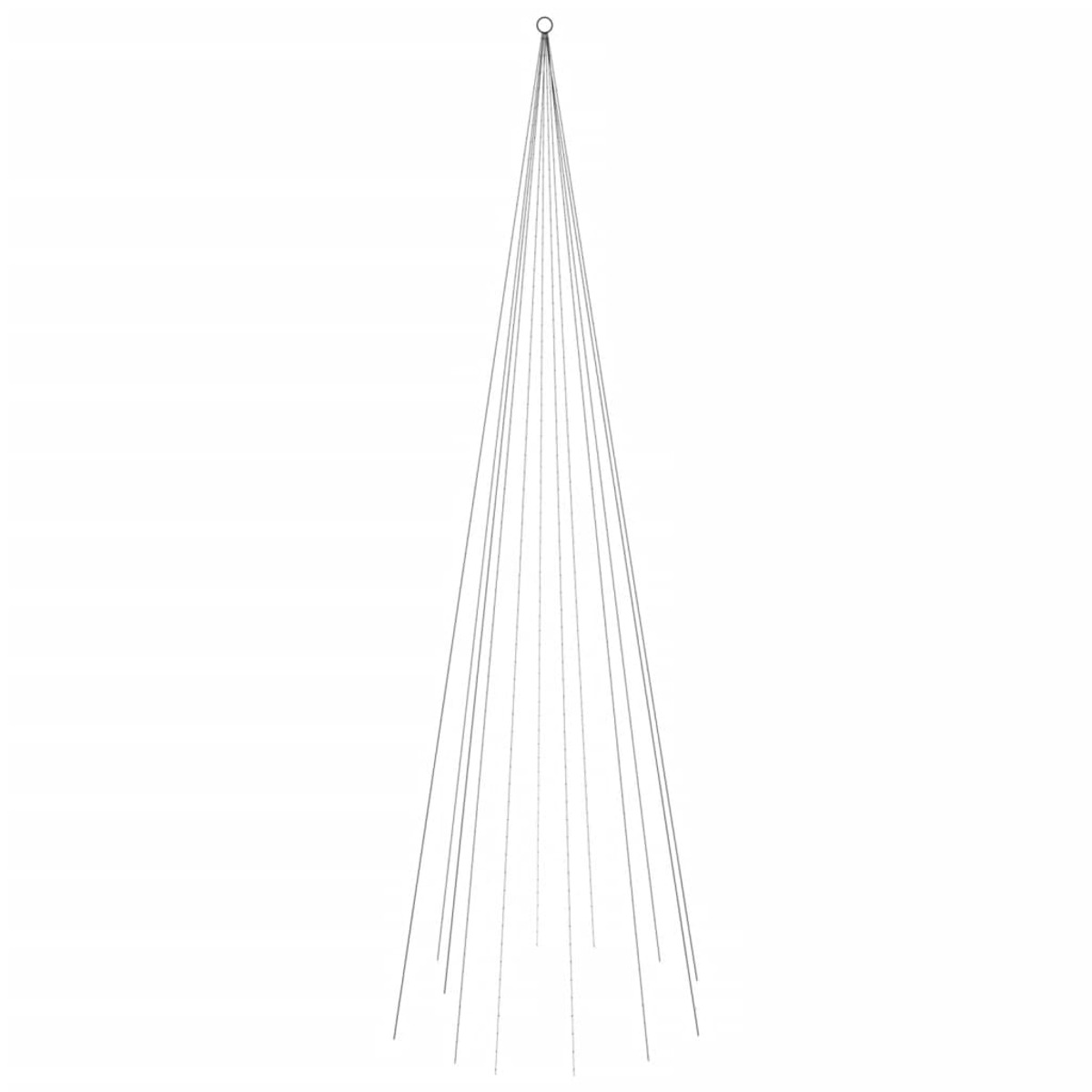 Eine minimalistische Baumstruktur aus dünnen silbernen Linien auf weißem Hintergrund.