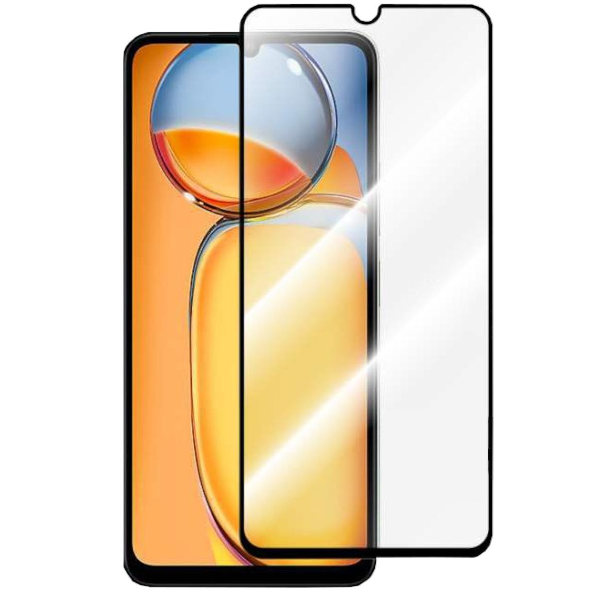 WIGENTO 1x Glas Schutzglas(für Full Panzer Redmi Folie Hart Display Xiaomi H9 13C)