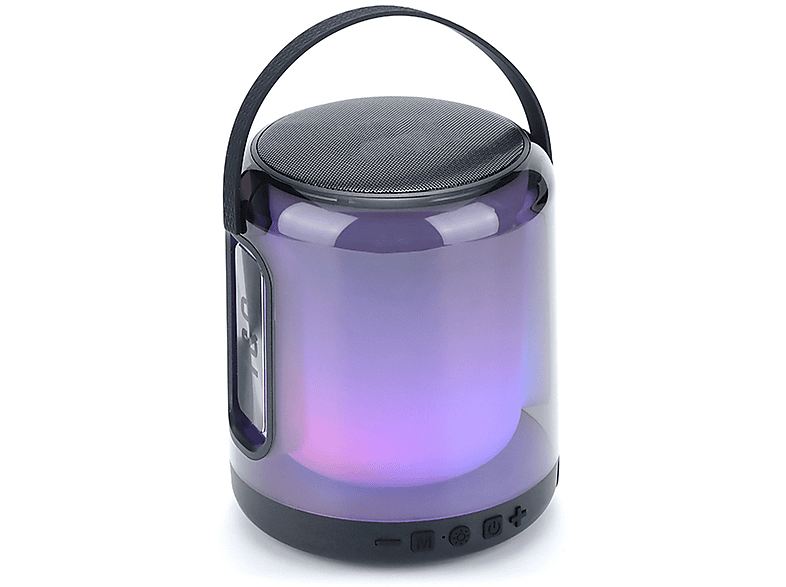 BRIGHTAKE Bluetooth-Lautsprecher Klangqualität bunte Subwoofer Lichter TWS Hohe Schillernde Bluetooth-Lautsprecher, Wireless Schawrz