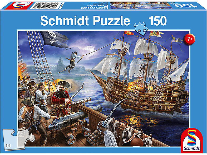 SCHMIDT SPIELE Abenteuer Piraten mit den Puzzle