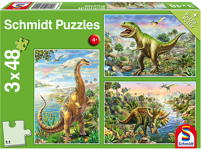 SCHMIDT SPIELE Dinosaurier Abenteuer Puzzle