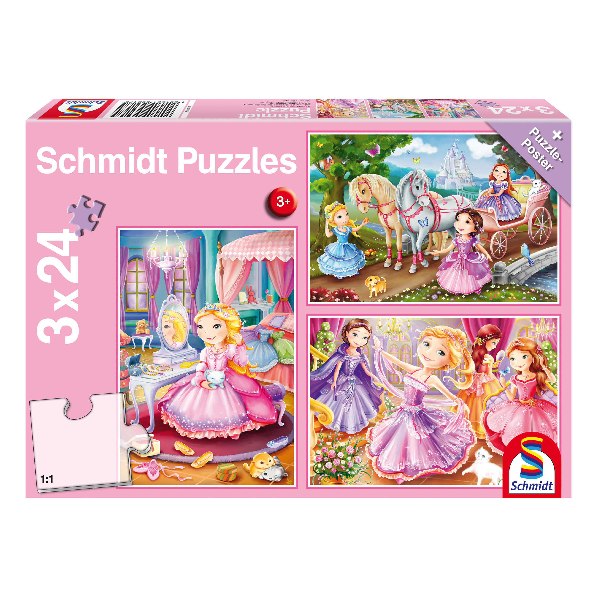 SCHMIDT SPIELE Puzzleposter Märchenhafte Prinzessin Puzzle