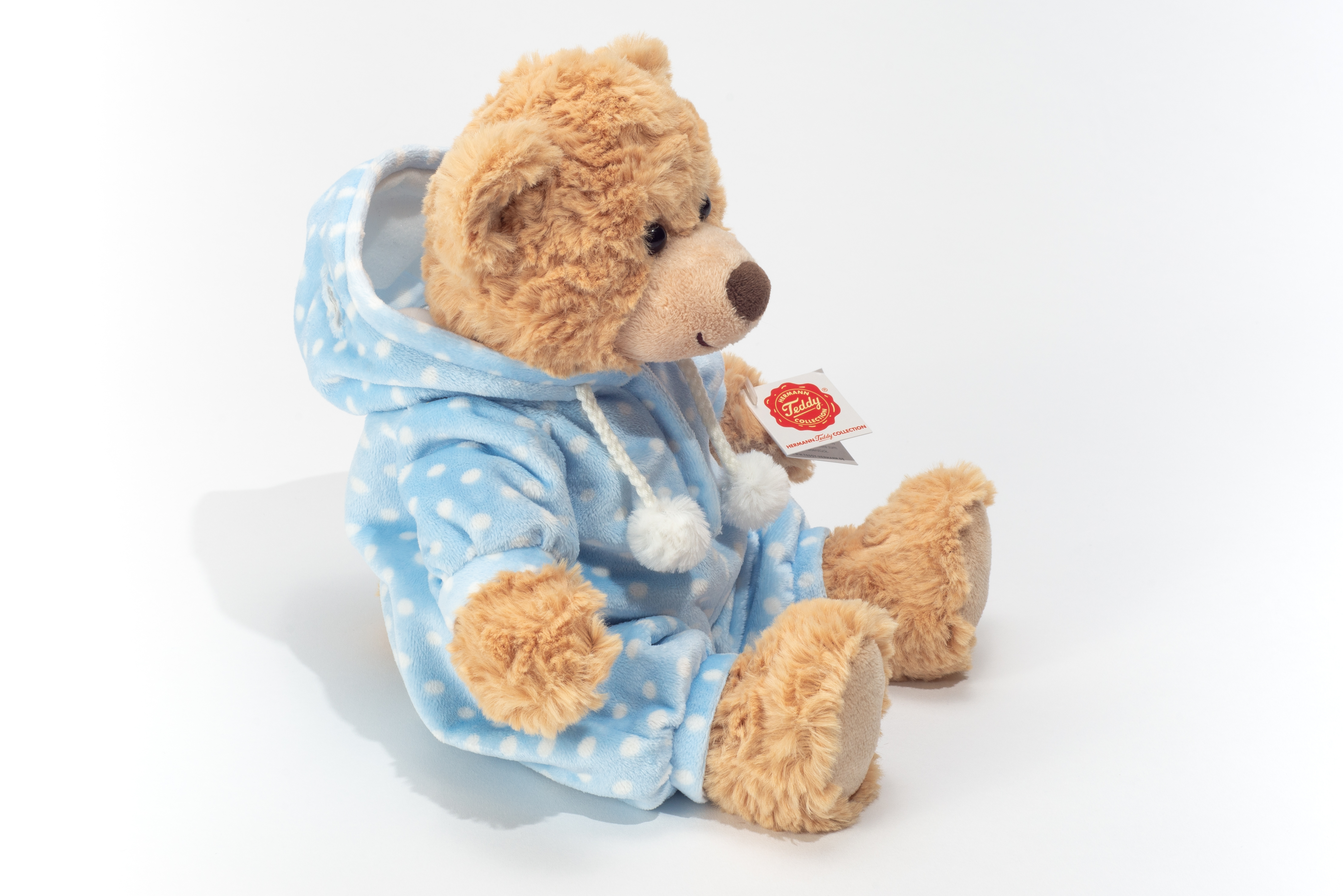 TEDDY Schlafanzugbär HERMANN Plüschtier cm blau 30