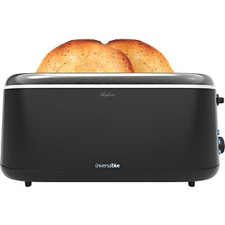 Tostador 2 Ranuras Largas | Tostadora 2 Ranuras Largas Anchas 1300W Negra - UNIVERSALBLUE TOASTY-PLUS 2L/OB Tostador plus 2 ranuras largas, 1300 W, 2 ranuras, Negro