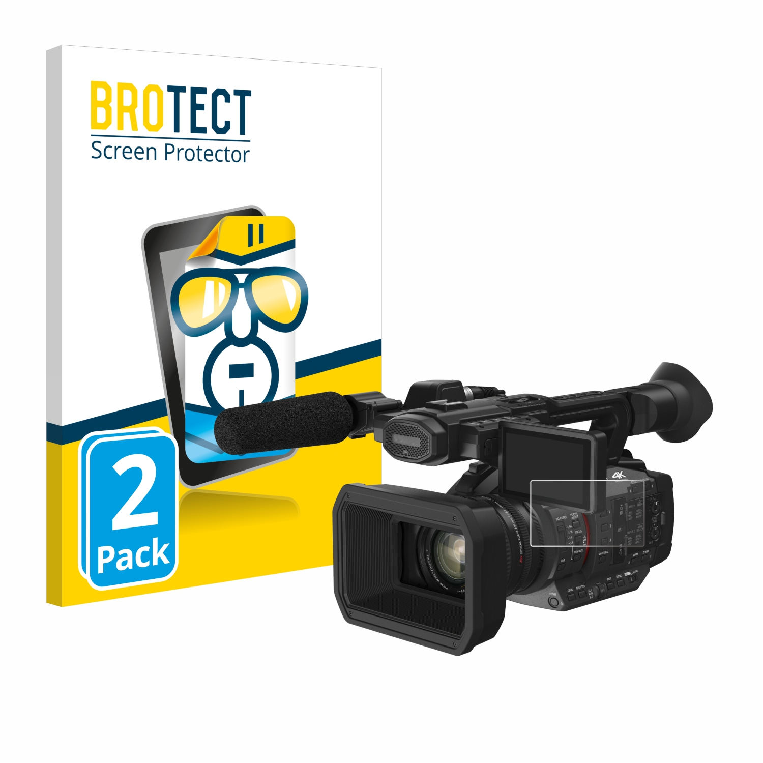 BROTECT Panasonic klare 2x Schutzfolie(für HC-X2)