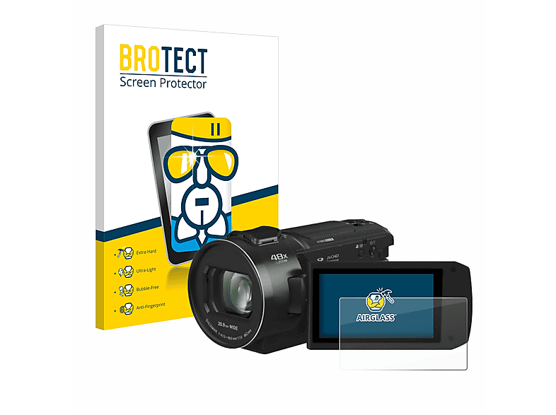 BROTECT Airglass klare Schutzfolie(für Panasonic HC-V808)