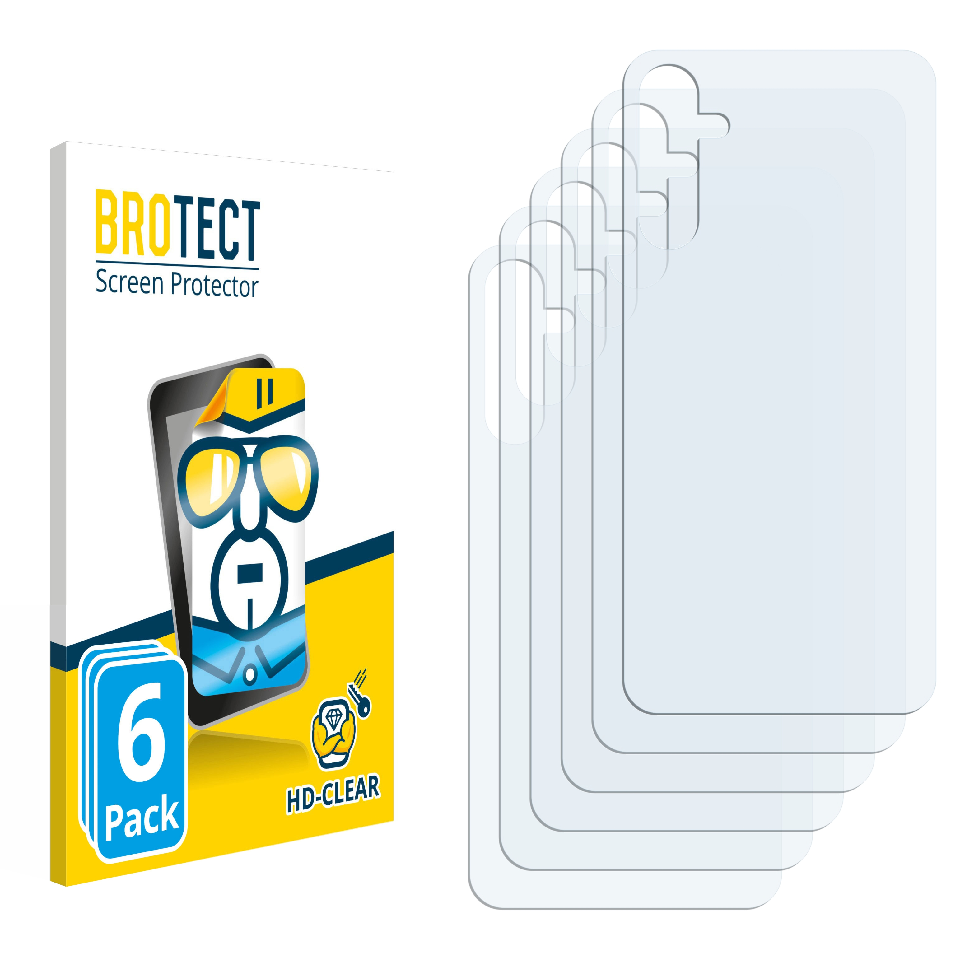 6x Schutzfolie(für A34 Enterprise Galaxy 5G BROTECT Samsung klare Edition)