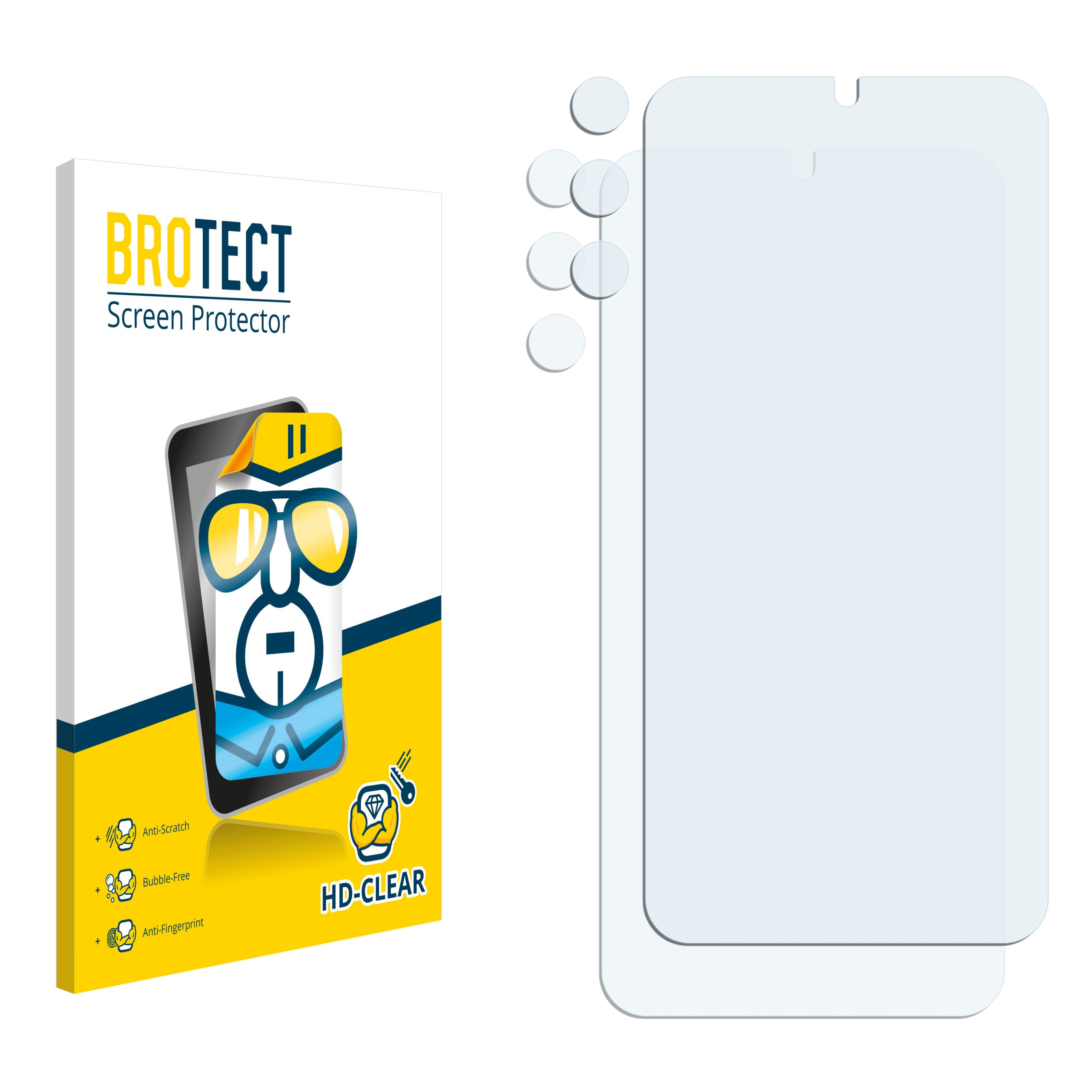 5G) 2x A34 klare Samsung Galaxy BROTECT Schutzfolie(für