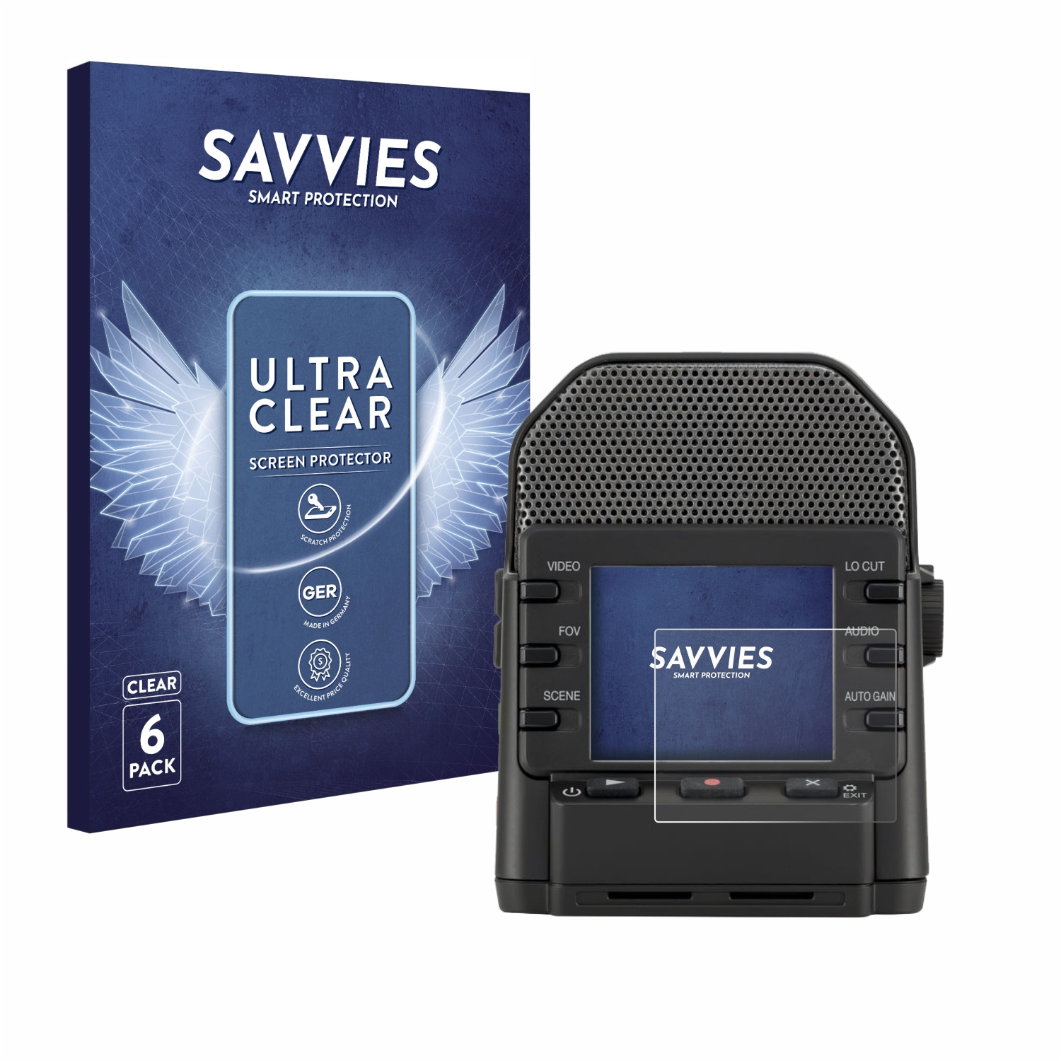 SAVVIES 6x klare Schutzfolie(für Q2n-4K) Zoom
