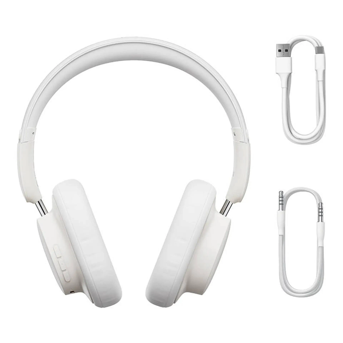 BASEUS 6932172625931, Over-ear Bluetooth-Kopfhörer Bluetooth Weiß