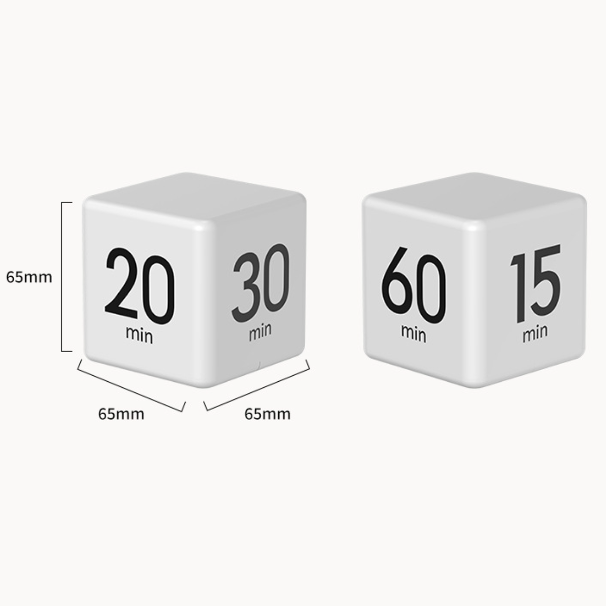UWOT Rubik\'s Cube minutes operate Precise Timer White 15-20-30-60 Timer: Countdown timing to Easy