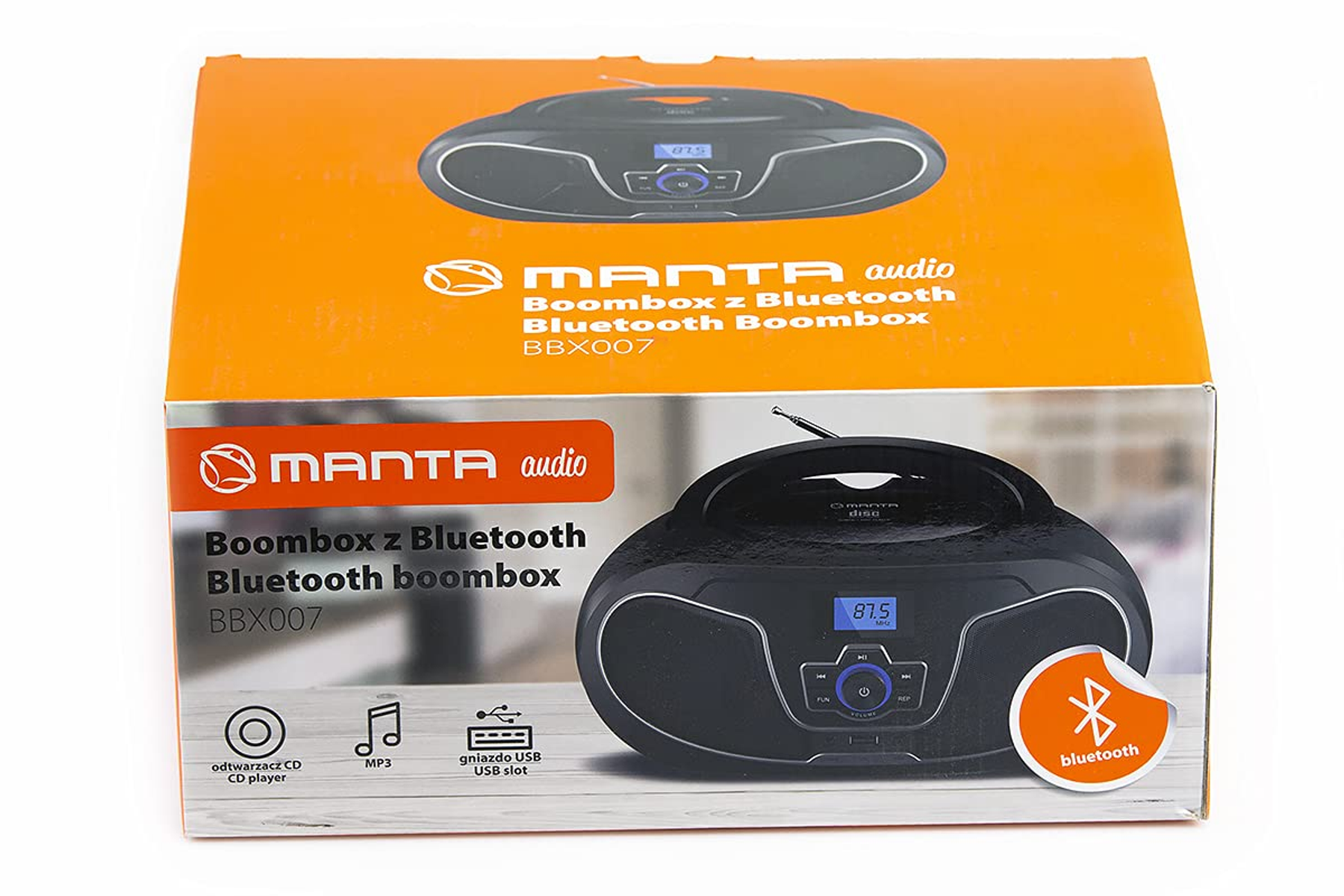 MANTA BBX007 Radio (Schwarz)