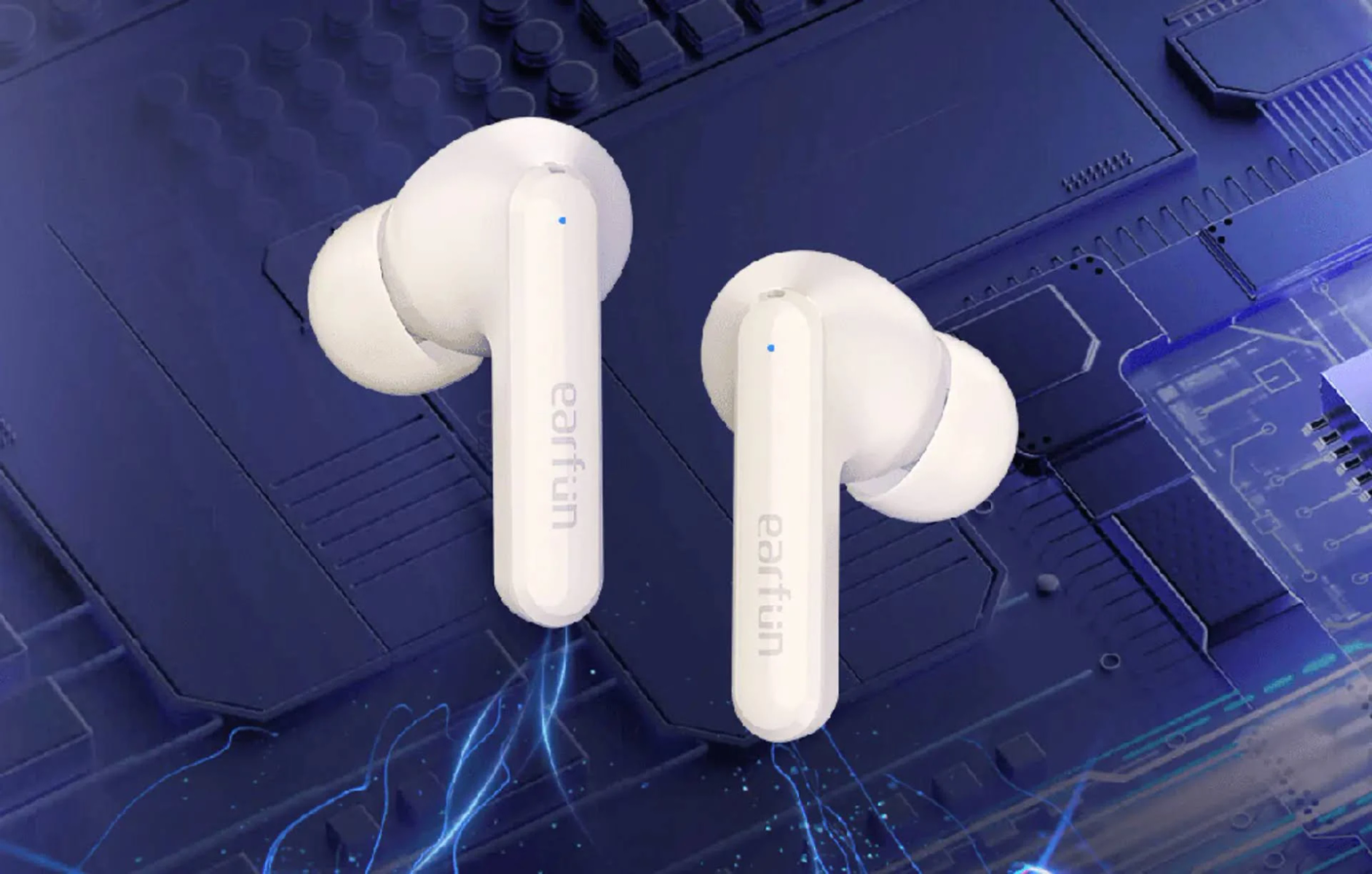 EARFUN TW201W, In-ear Kopfhörer Weiß Bluetooth
