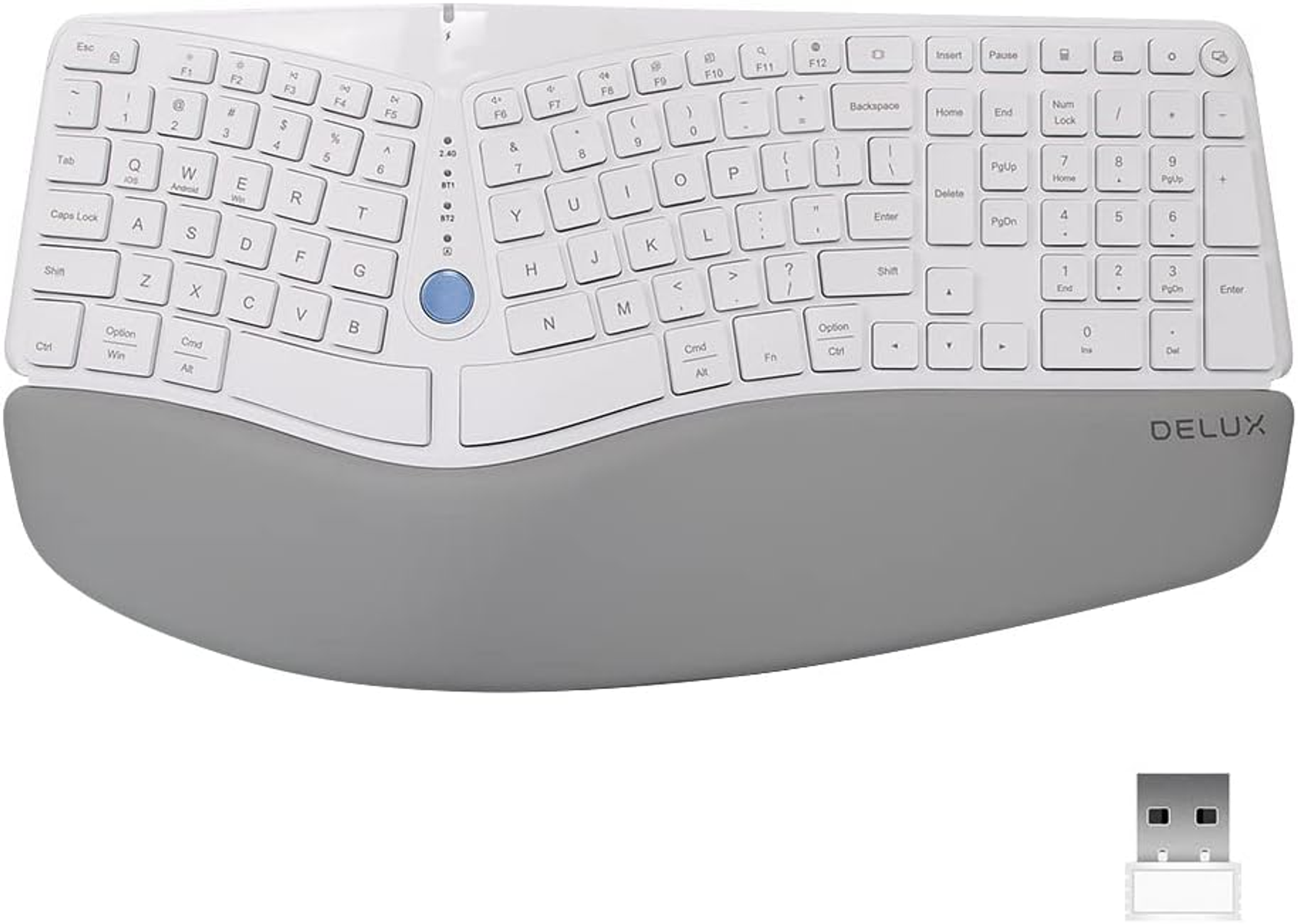 DELUX GREY, Tastatur GM901U HUB