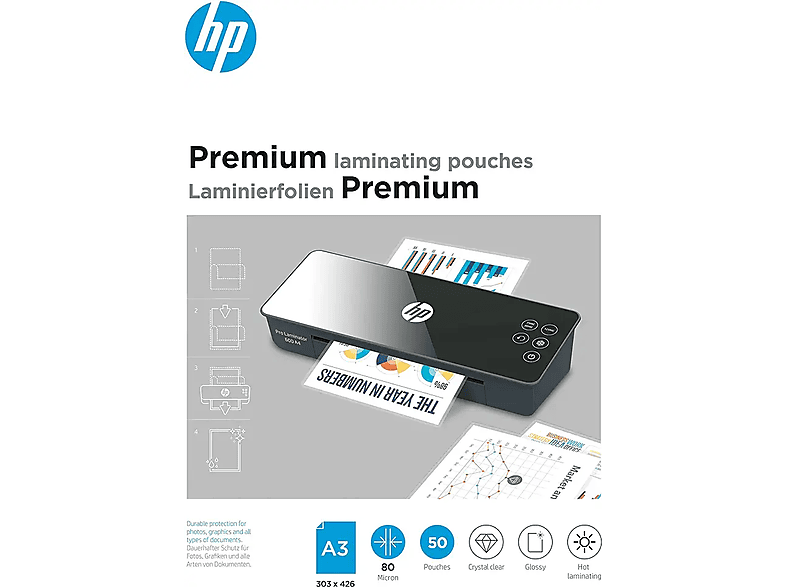 HP 9126 Laminierfolien Transparent