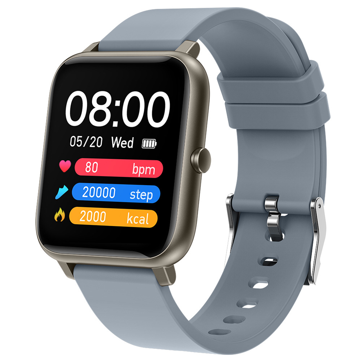 Grau Smartwatch BRIGHTAKE Smartwatch 64G Kompatibilität Touchscreen 1.4\