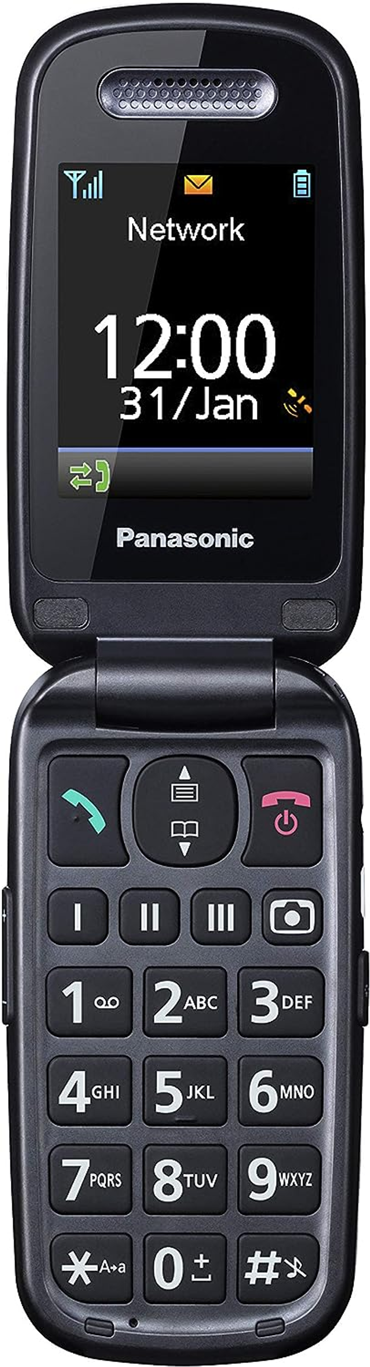 PANASONIC KX-TU 466 EXWE/WHITE/2,4" Seniorenhandy, Weiß