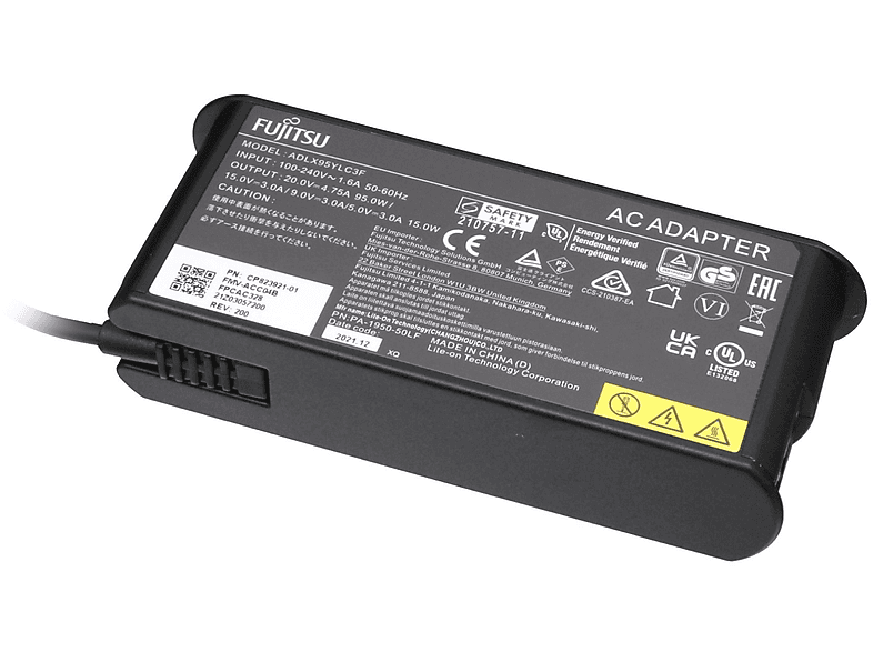 Watt Netzteil 95 USB-C abgerundetes Original FUJITSU CP811081-XX