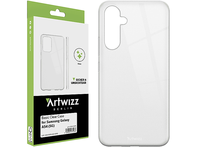 ARTWIZZ Basic Clear Case A54 (5G), Backcover, Samsung Galaxy (5G), Galaxy für Samsung, A54 Transparent