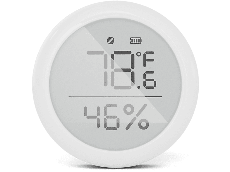 UWOT Temperatur- Temperatursensor LCD-Digitalanzeige, App-Fernbedienung, Weiß Smart und Feuchtigkeitssensor weiß: Home