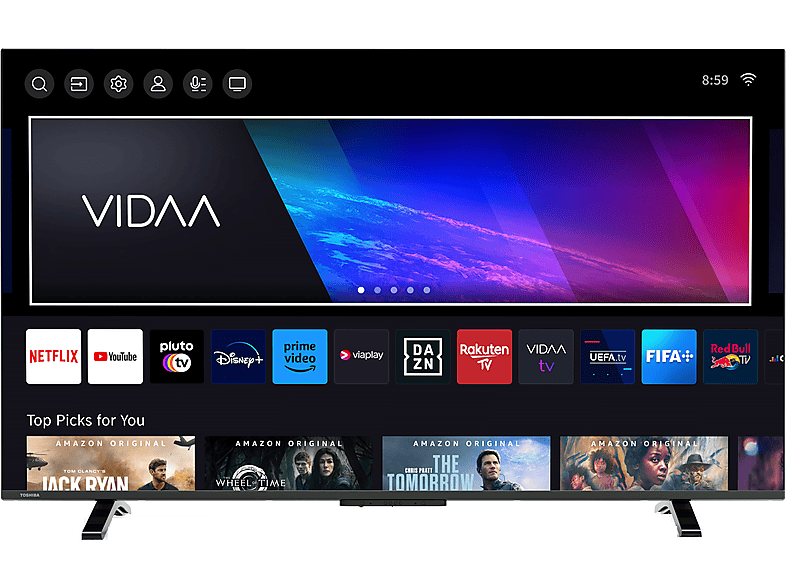 TOSHIBA 40LV2E63DAZ LED TV (Flat, 40 Zoll / 101,60 cm, Full-HD, SMART ...